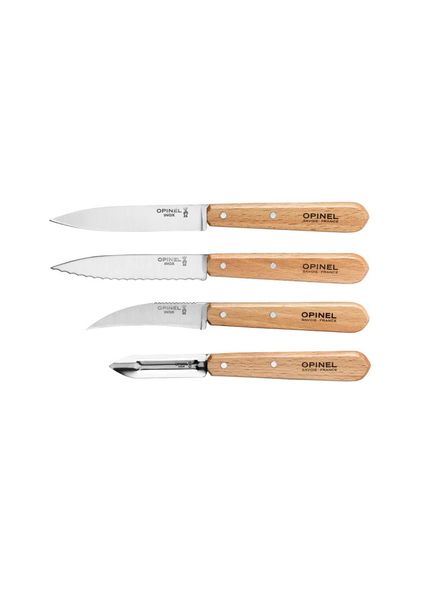 Opinel Beechwood 4pc Kitchen Knife Set
