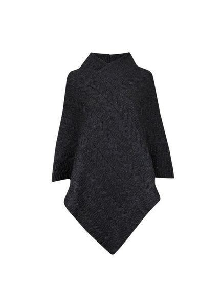 Nauticalia Ladies' V-Neck Charcoal Poncho