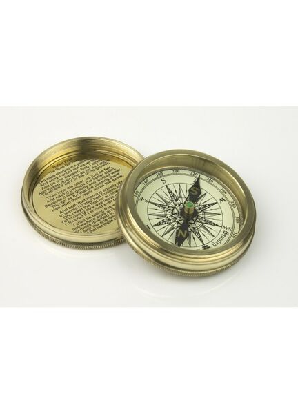 Compass with Robert Frost Poem