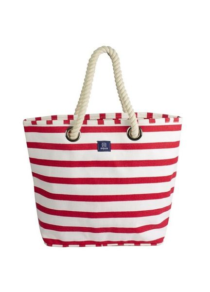 Nauticalia Breton Stripe Canvas Beach Bag