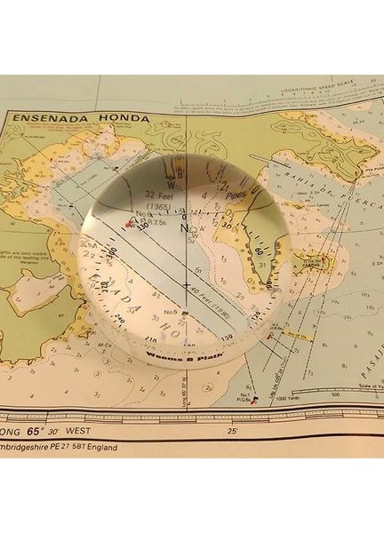 Professional Magnifier with Compass Rose
