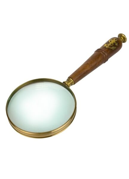 Wood & Brass Magnifying Glass