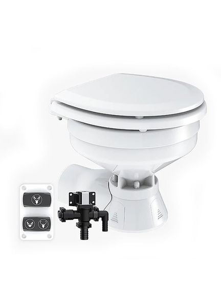 Seaflo Quiet Flush Freshwater Electric Compact 103 Toilet 12V