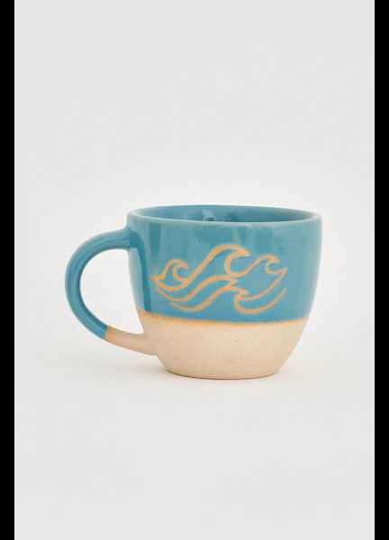 Batela Two-Tone Ceramic Wave Mug