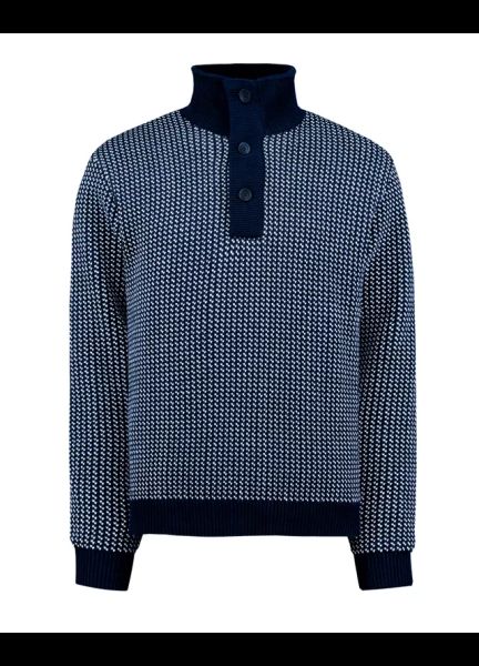 Men's Holebrook Ingvar T-Neck Wind Proof Jaguard Knit