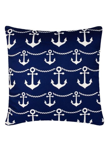 Anchors &amp; Rope Cushion Cover