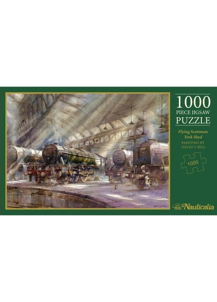 Flying Scotsman at York Shed by David Bell 1,000 Piece Puzzle
