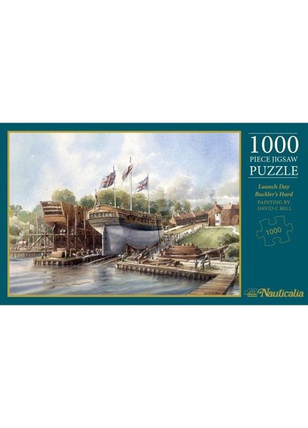 Launch Day Buckler's Hard by David Bell 1,000 Piece Puzzle