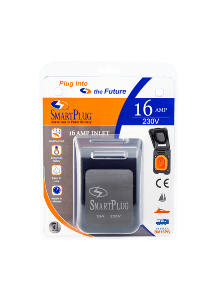 Smartplug 16 Amp - Non-Metallic Inlet with Black Cover Assembly