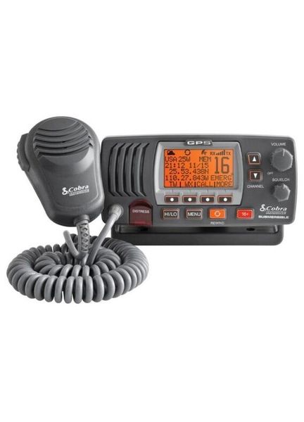 Cobra Grey F77 Fixed VHF Marine Radio with GPS