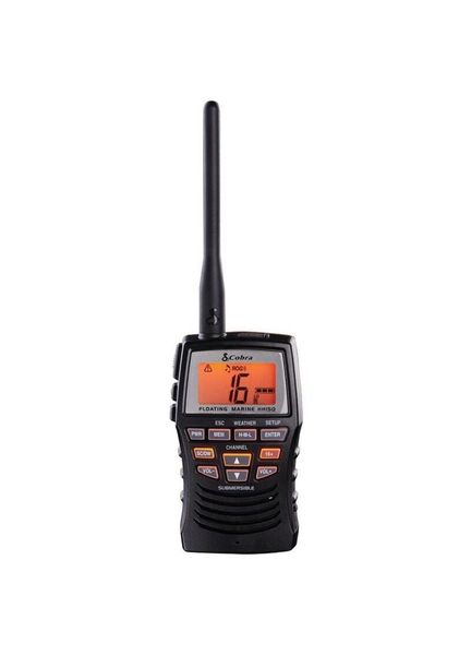 Cobra HH150 Floating Waterproof Handheld VHF Marine Radio