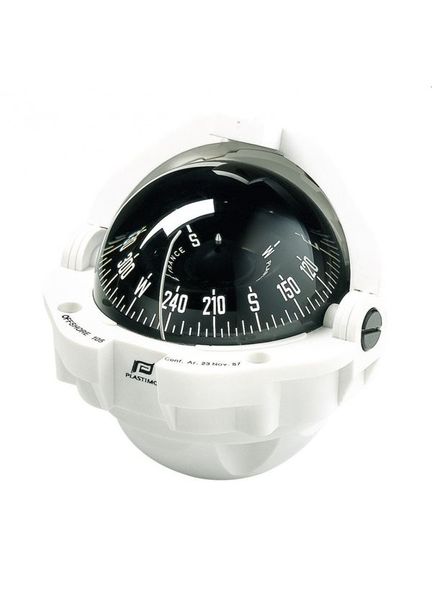 Plastimo Offshore 105  White Compass (Black Conical Card)