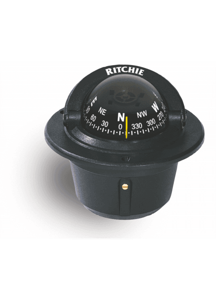 Ritchie Explorer™ F-50, 2¾” Dial Flush Black Mount Compass