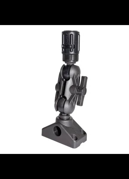 Scotty 162 1.5" Ball Mount System with GearHead Adapter – Post &amp; Side/Deck Mount