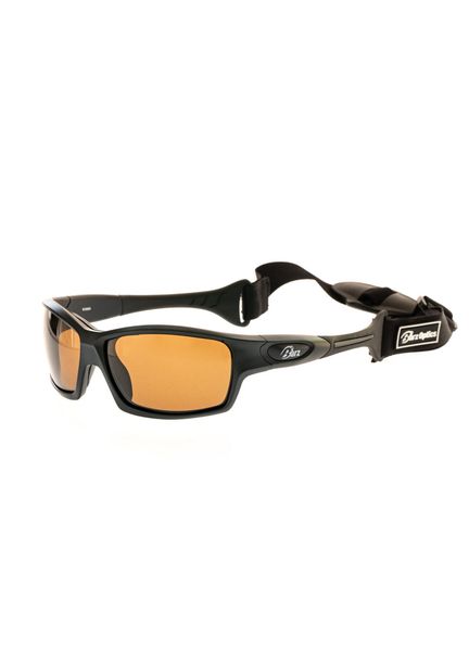 Barz Optics Kiama Floating Polarised Sunglasses/Goggles - Matt Black/Amber
