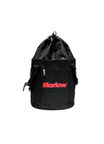 Marlow Black Drawstring Tote Bag