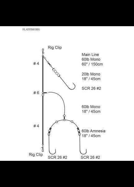 Cox &amp; Rawle Multi-Dropper Wishbone-Style Flat Fish Rig