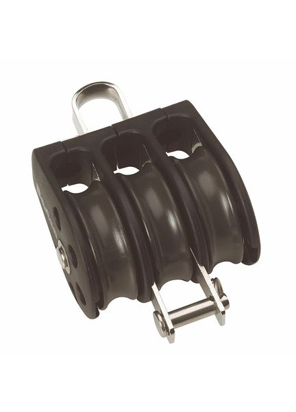 Barton Marine 45 mm Block - Triple, Fixed Eye &amp; Becket