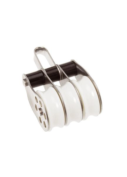 Barton Marine Triple, Fixed Eye, 30 mm Stainless Block