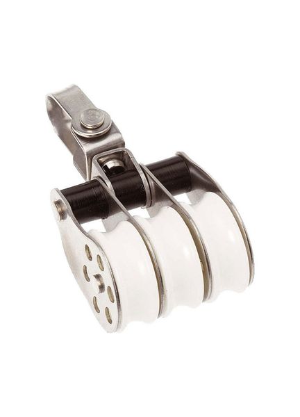 Barton Marine Triple, Swivel &amp; Becket, 30 mm Stainless Block