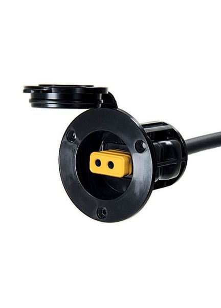 Cannon Flush Black Mount Power Port