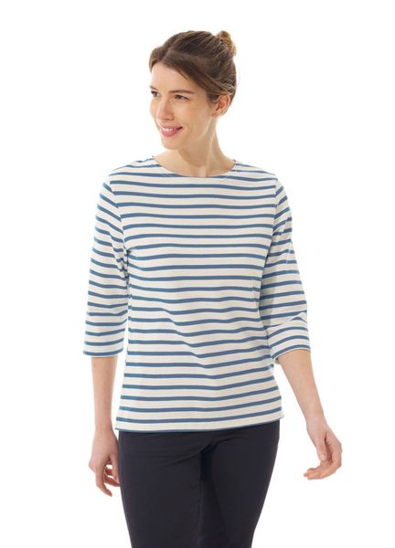 Mousqueton Marina 3/4 Sleeve Breton Stripe Jersey Top