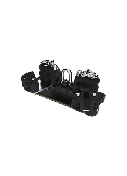 Lewmar HTX TB Car with Shackle, Double Control Sheaves, Beckett and Cleat (Size 2)