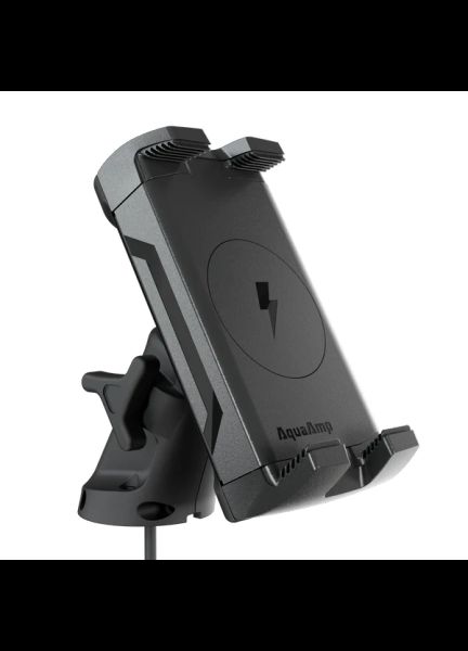 Aqua Amp Vertical Clamping Arm Mount Waterproof Wireless Phone Charger 15W Qi2 - 500 Series
