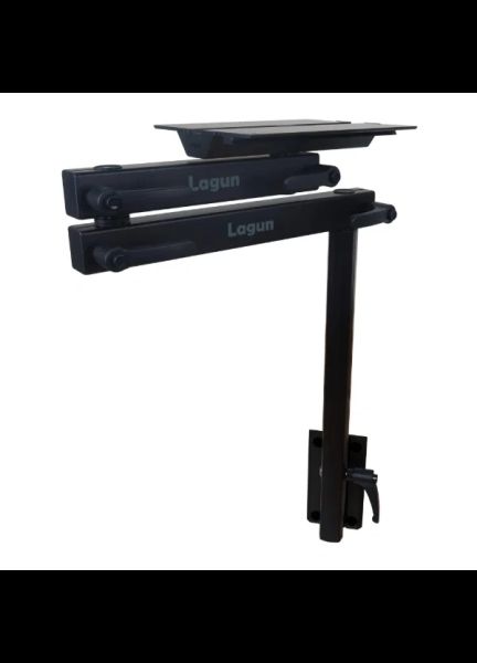 Lagun Table Leg System - Double Arm Frame, 500m Leg &amp; Mounting Plate - Carbon Black