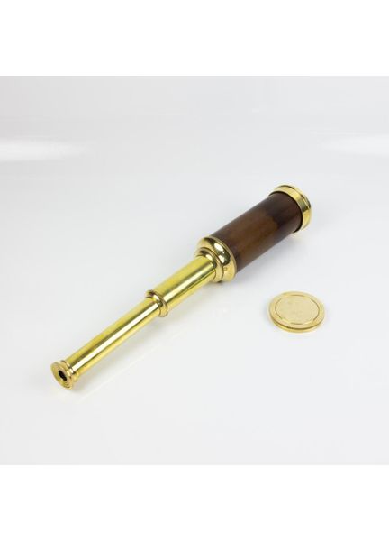 Hardwood &amp; Brass Telescope