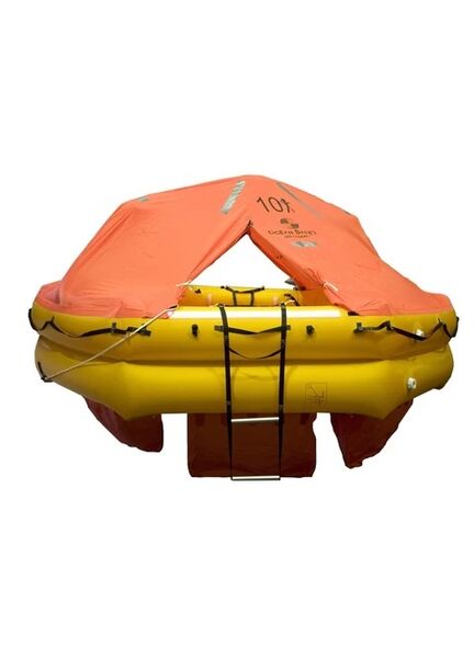 Ocean Safety UltraLite 10 Person Carbon Canister Liferaft