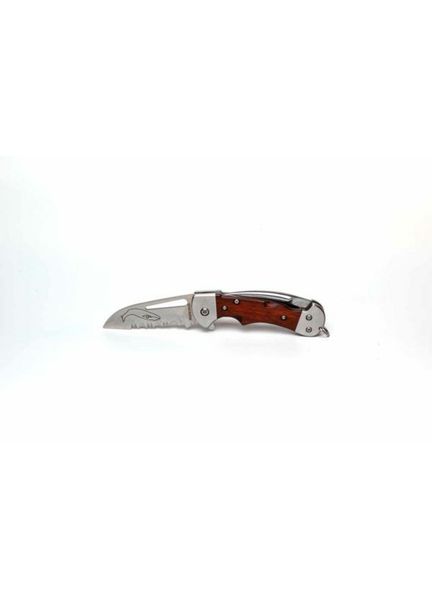 Myerchin Crew Wood Handle Folder Rigging Knife (Plain and Serrated)