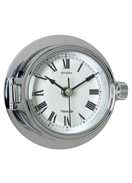 Nauticalia Chrome Riviera Clock