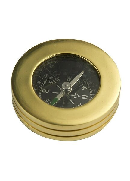 Nauticalia Brass Paperweight Compass