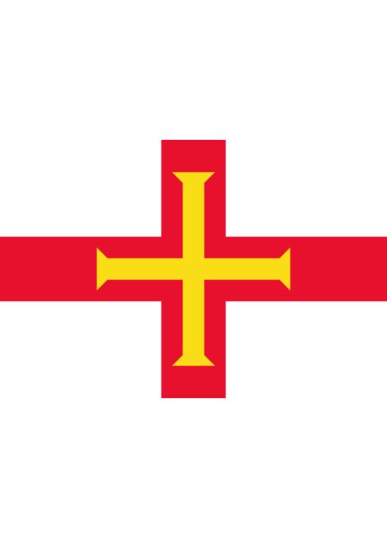Meridian Zero Guernsey Courtesy Flag  - 30 x 45cm