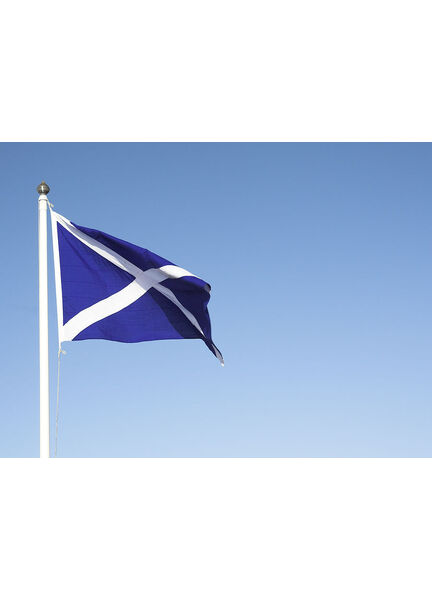 Meridian Zero Sewn Scotland St. Andrew Cross Saltire Flag - 30 x 45cm