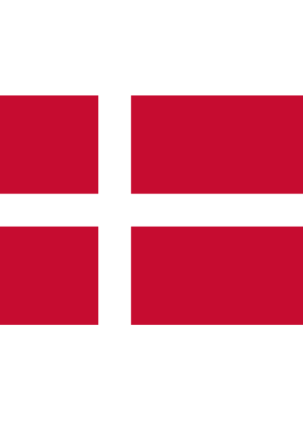 Meridian Zero Denmark Courtesy Flag - 30 x 45cm