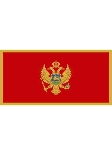 Meridian Zero Montenegro Courtesy Flag - 30 x 45cm
