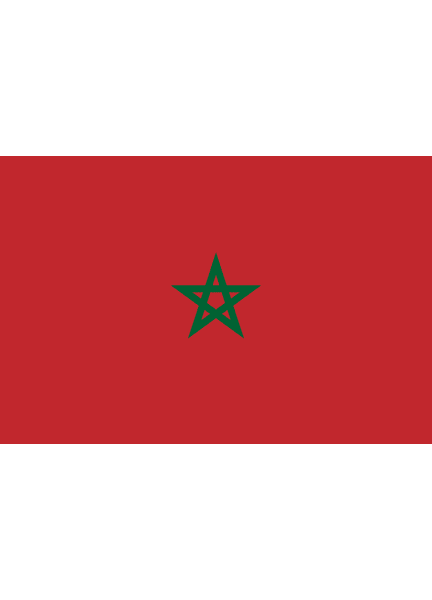 Meridian Zero Morocco Courtesy Flag - 30 x 45cm