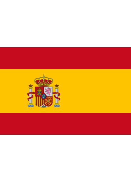 Meridian Zero Spain National Courtesy Flag - 30 x 45cm