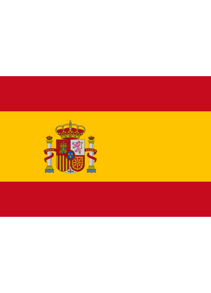 Meridian Zero Spain National Courtesy Flag - 30 x 45cm