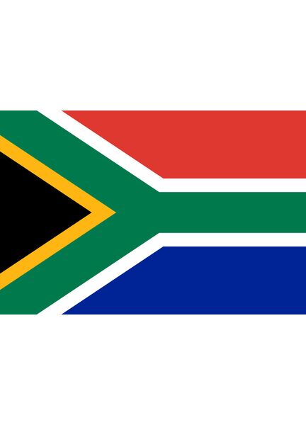 Meridian Zero South Africa Courtesy Flag  - 30 x 45cm