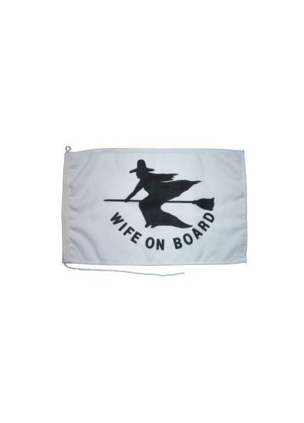 Meridian Zero Wife on Board Flag - 30 x 45cm