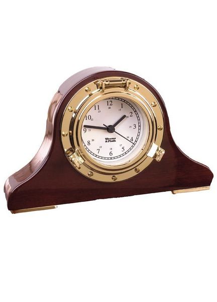Weems &amp; Plath Nautical Tambour Desk Clock
