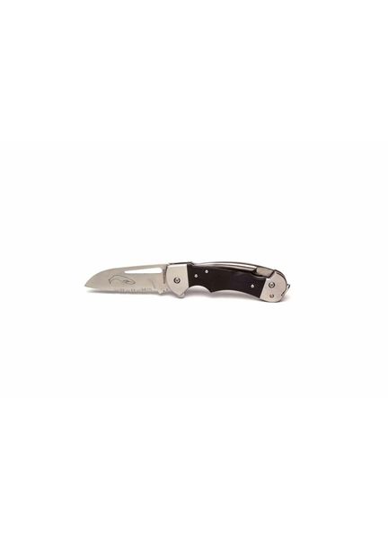 Myerchin Black Crew Folder Serrated Pro Rigging Knife