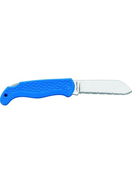 Meridian Zero Blue Serrated Locking Pocket Knife