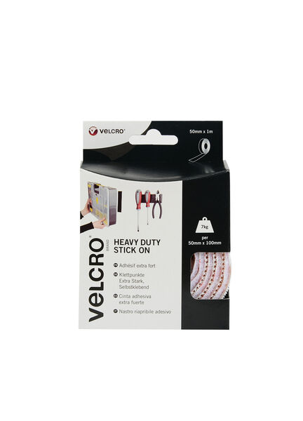Stick-on Heavy Duty Velcro 5cm x 1m roll