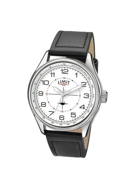 Limit Men's Pilot-style Plane Watch - Black/White