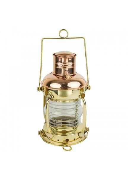 Nauticalia Brass & Copper Anchor Lamp - Oil