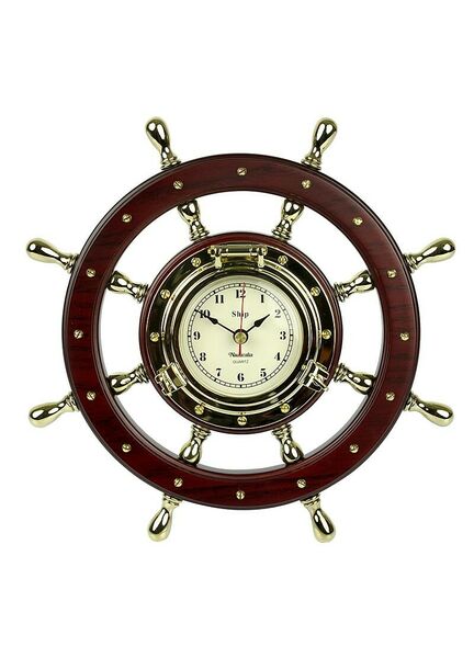 Nauticalia Ship's Wheel Clock